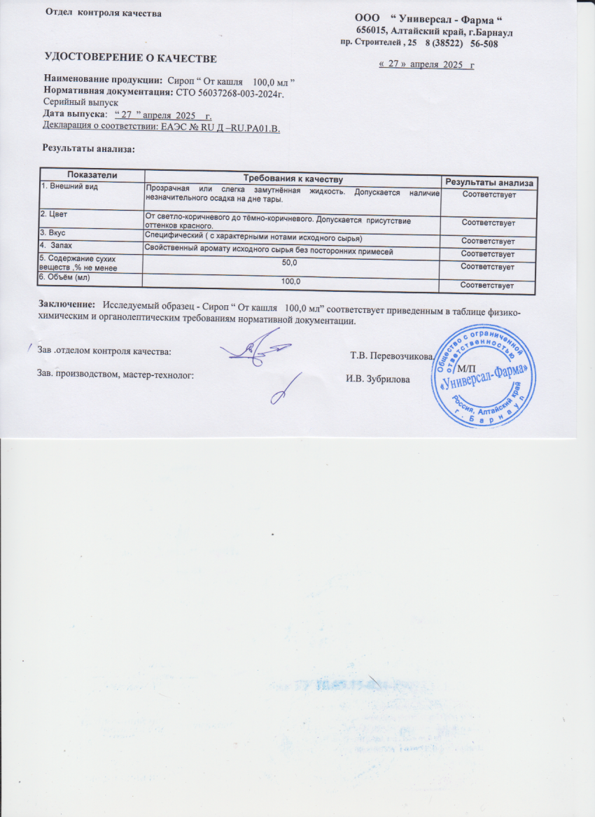 Паспорт №042025